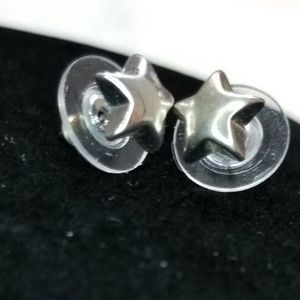 Silver Star Earring Studs